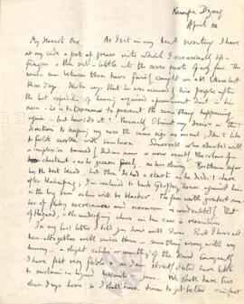 Letter from George to Ruth Mallory, 12-14 April 1924