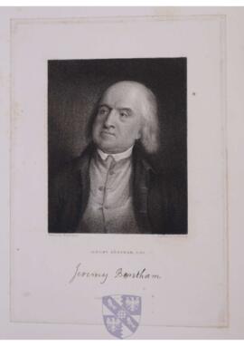 Portrait print of Jeremy Bentham