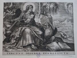 John the Evangelist writes his Gospel