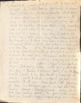 Letter from George to Ruth Mallory, 27 November 1916