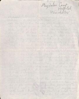 Letter from George to Ruth Mallory, c. 12 October 1917