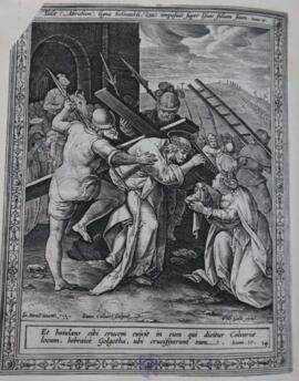 Christ carrying the cross and the miracle of Veronica's Sudarium