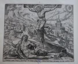 The wounded man healed by Christ's blood
