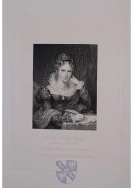 Portrait print of Adelaide, Queen consort of William IV of Great Britain