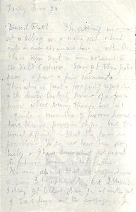 Letter from George to Ruth Mallory, 30 June 1916