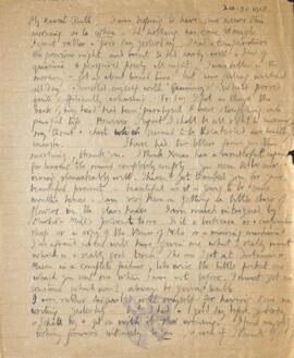 Letter from George to Ruth Mallory, 31 December 1918