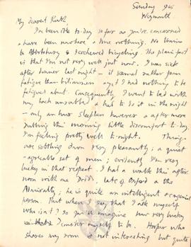 Letter from George to Ruth Mallory, 16 January 1916