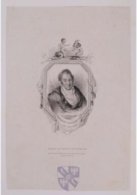 Portrait print of George Colman the younger