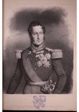 Portrait print of Ernst I, duke of Saxe-Coburg-Gotha