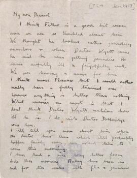 Letter from Ruth to George Mallory, 24  January 1917