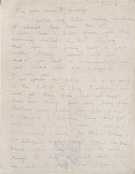 Letter from Ruth to George Mallory, 6 February 1917