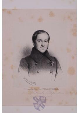 Portrait print of Charles Joseph François Vilain XIIII