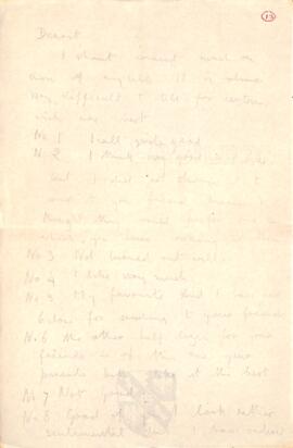Letter from Ruth to George Mallory, c. 20 May 1916