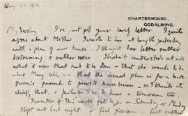 Letter from George Mallory to Ruth Turner,  22 May 1914