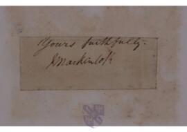 Autograph of Sir James Mackintosh of Kyllachy