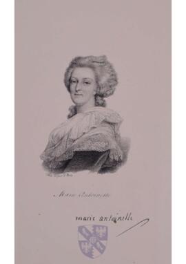 Portrait print of Marie Antoinette