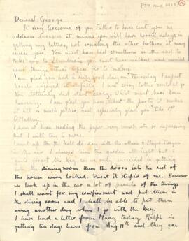 Letter from Ruth to George Mallory, c. 7 August 1915