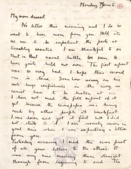 Letter from Ruth to George Mallory, 5 June 1916