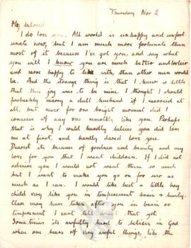 Letter from Ruth to George Mallory, 2 November 1916