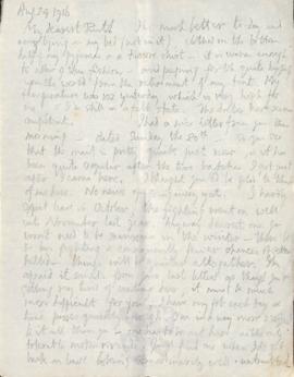 Letter from George to Ruth Mallory, 24-25 August 1916