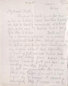 Letter from George to Ruth Mallory, July 1917