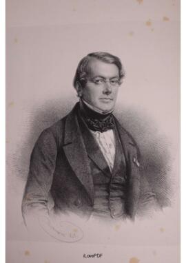 Portrait print of Joseph Octave Delepierre