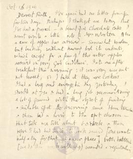 Letter from George to Ruth Mallory, 16 October 1916
