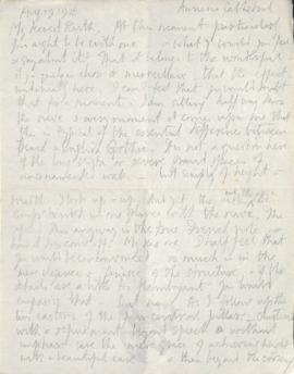 Letter from George to Ruth Mallory, 18 August 1916