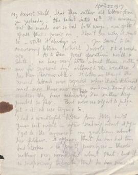 Letter from George to Ruth Mallory, 23 April 1917