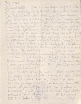 Letter from George to Ruth Mallory, 17 July 1916