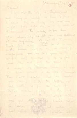 Letter from Ruth to George Mallory, 17 May 1916