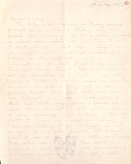 Letter from Ruth Turner to George Mallory, 22 May 1914