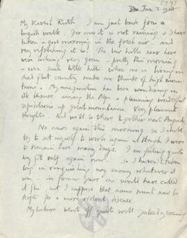 Letter from George to Ruth Mallory, 3 January 1919