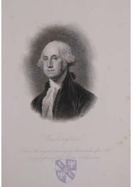 Portrait print of George Washington