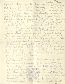 Letter from George to Ruth Mallory, 4 June 1916