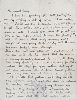 Letter from Ruth to George Mallory, 18 October 1918