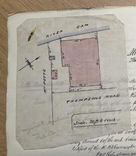 Abstract of Title to Land and Premises in Thompson's Lane, 1914