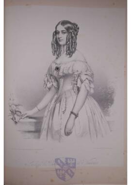 Portrait print of Victoria, Princess of Saxe-Coburg-Saalfeld