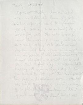 Letter from George to Ruth Mallory, c. 9 October 1917