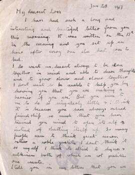 Letter from Ruth to George Mallory, 20  January 1917