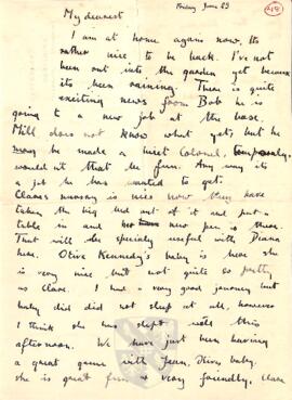 Letter from Ruth to George Mallory, 23 June 1916