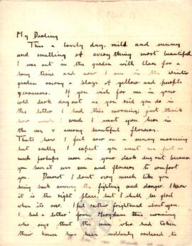 Letter from Ruth to George Mallory, 15 March 1917