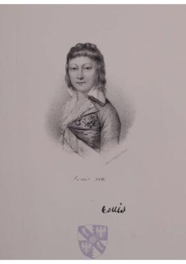 Portrait print of Louis XVII