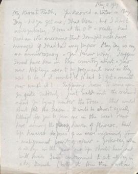 Letter from George to Ruth Mallory, 2 May 1917