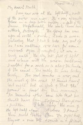 Letter from George to Ruth Mallory, 12 March 1917