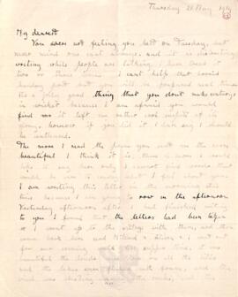 Letter from Ruth Turner to George Mallory, 21 May 1914