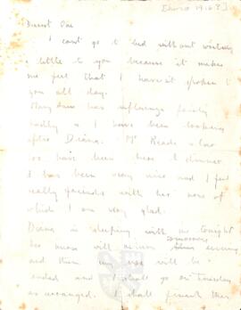 Letter from Ruth to George Mallory, c. 1916