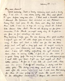 Letter from Ruth to George Mallory, 23 September 1916