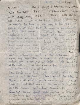 Letter from George to Ruth Mallory, 6 May 1916