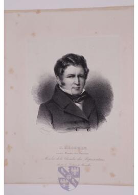 Portrait print of Comte Jacques Coghen